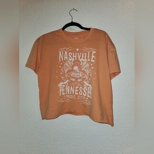 Social culture Nashville Tennessee Crop top Size XL NWOT